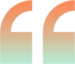Gradient quotation marks on black background.