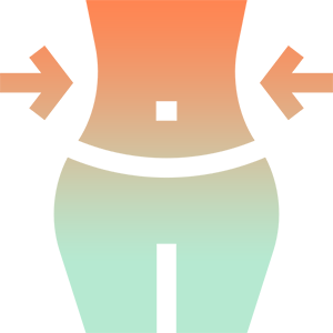Stylized silhouette of a slim waist. Stylized silhouette of a slim waist.
